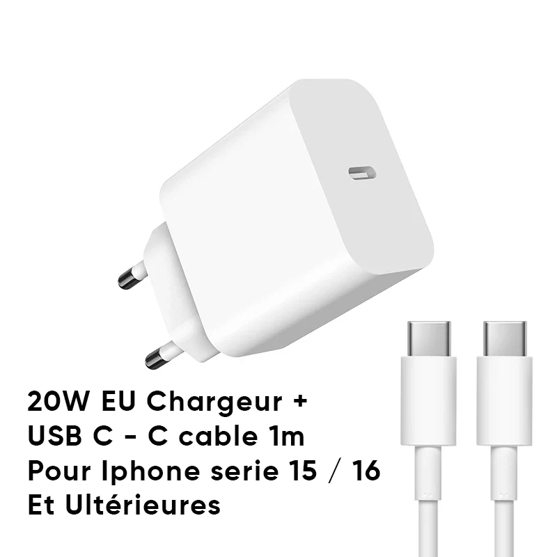 Chargeur 20W Iphone C - C